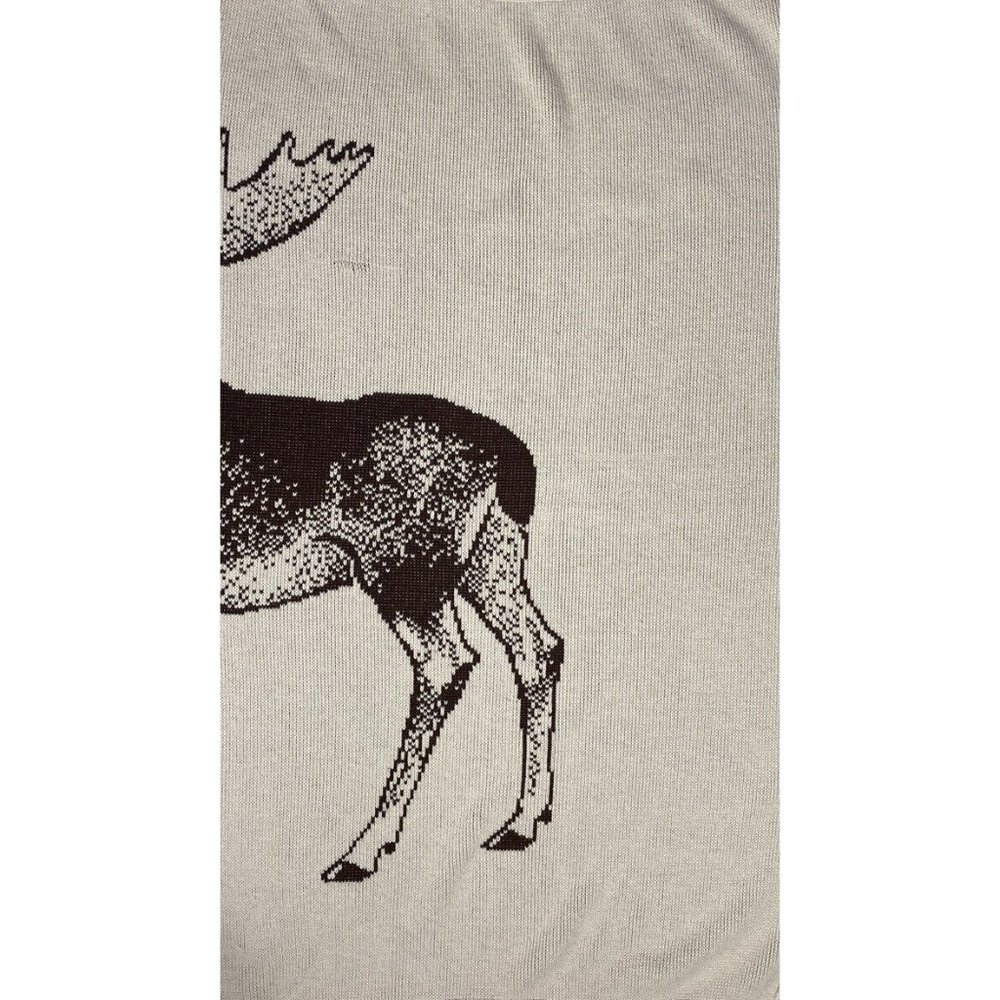 Rare Vintage 1970s Logo Knits Moose Lodge Blanket Club Quilt Large Elks Retro - Picture 5 of 8